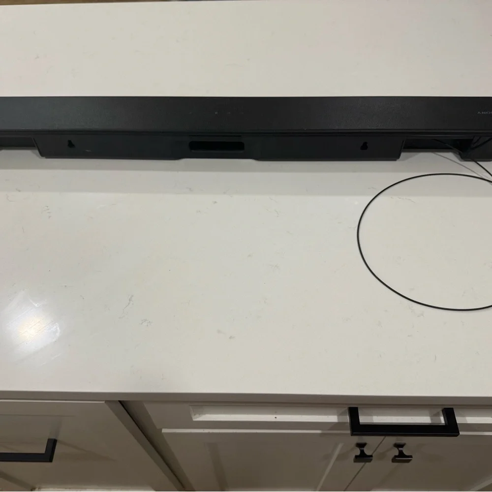Sony Black Soundbar with Wired Connection - Slim Design